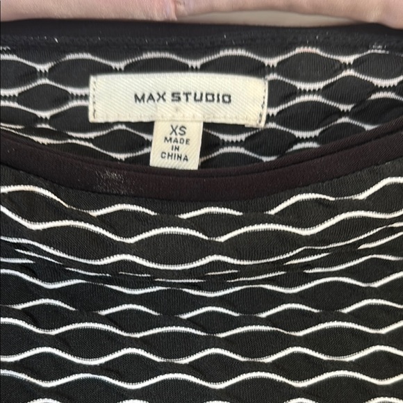 Max Studio Monochrome Patterned Midi Dress - Picture 2 of 3